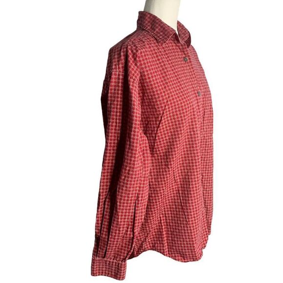 Vintage Guess Jeans Button Up Shirt M Red Checkered - Picture 5 of 6
